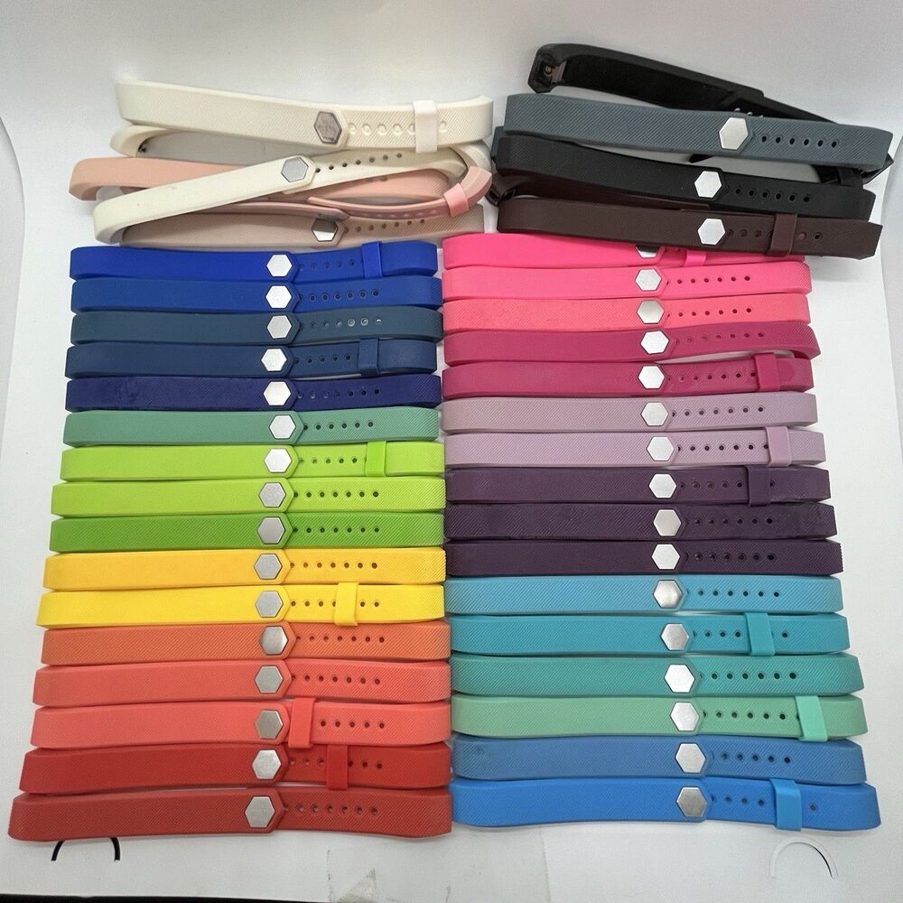 Huge Lot Of 45 Fitbit Alta Replacement Bands Size Small Silicone